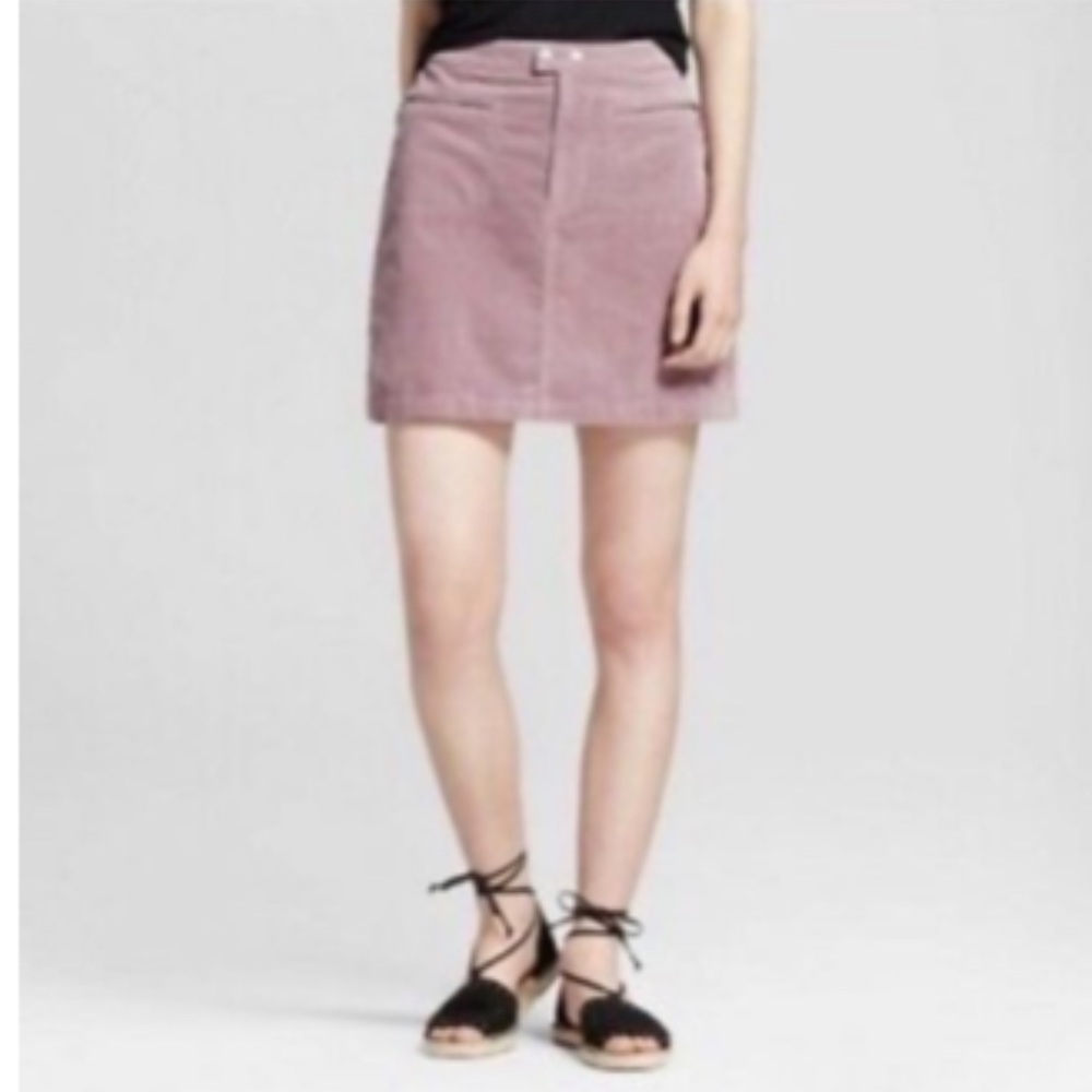 💖Corduroy Purple Mini Skirt